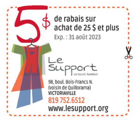 Coupon-rabais le Support