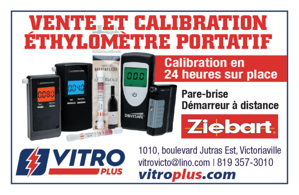 Éthylomètre chez Vitro Plus Victoriaville