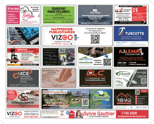 Napperon Avril Drummondville