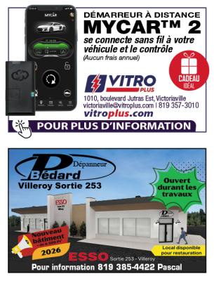 Vitro Plus Victoriaville et Garage Bédard